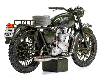 Triumph TR6 Trophy Motorcycle Dark Green (Weathered) "The Great Escape" (1963) Movie Diecast Model by Corgi-Corgi-ModelCars.com
