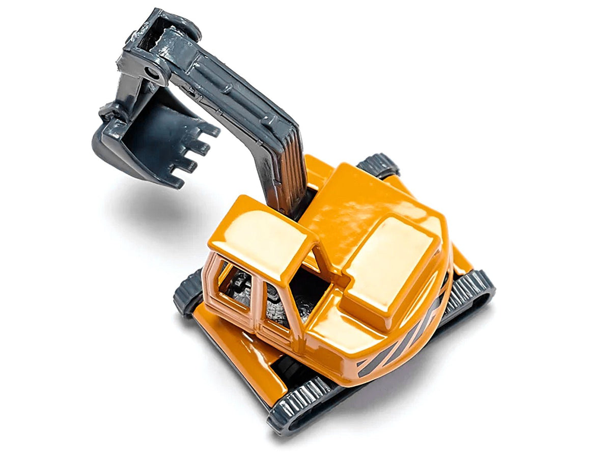 Truck with Low Loader Trailer and Excavator Yellow Diecast Model by Siku-SIKU-ModelCars.com