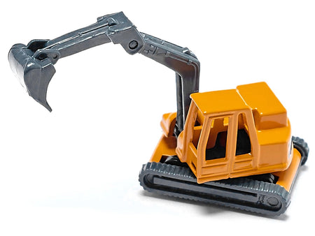 Truck with Low Loader Trailer and Excavator Yellow Diecast Model by Siku-SIKU-ModelCars.com
