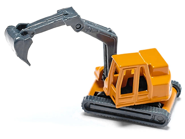 Truck with Low Loader Trailer and Excavator Yellow Diecast Model by Siku-SIKU-ModelCars.com