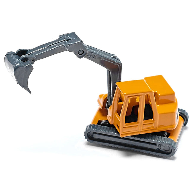 Truck with Low Loader Trailer and Excavator Yellow Diecast Model by Siku-SIKU-ModelCars.com