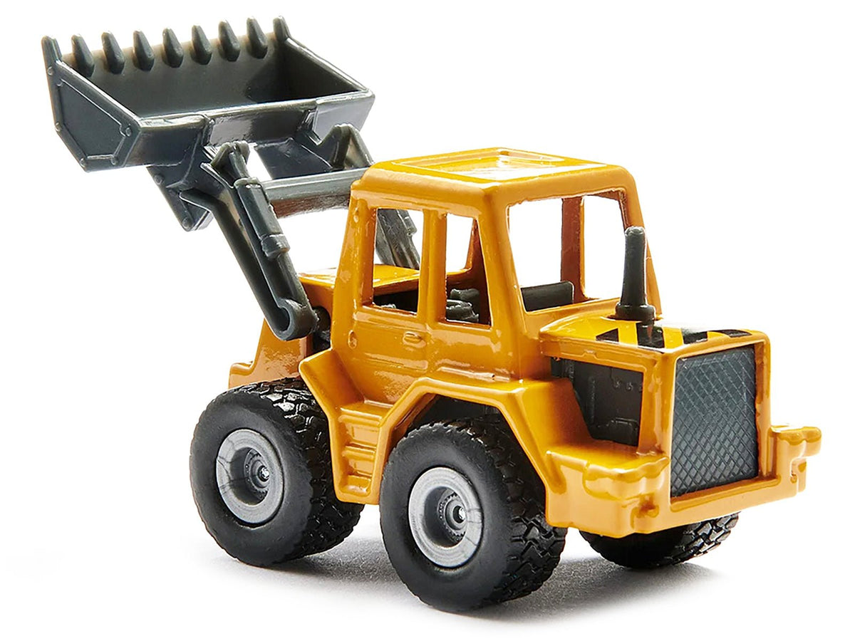 Truck with Low Loader Trailer and Front Loader Yellow Diecast Model by Siku-SIKU-ModelCars.com