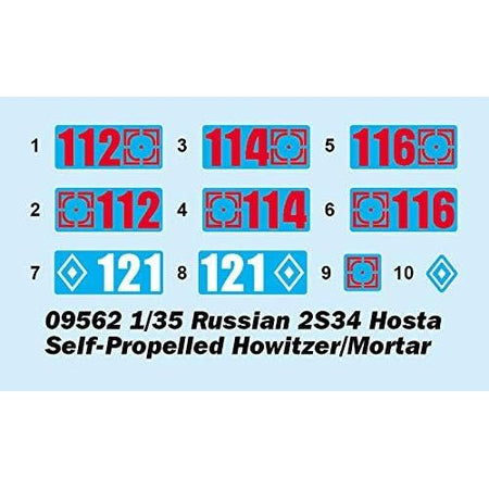 Trumpeter 1/35 Russian 2S34 Hosta Self-Propelled Howitzer/Mortar 09562-Trumpeter-ModelCars.com