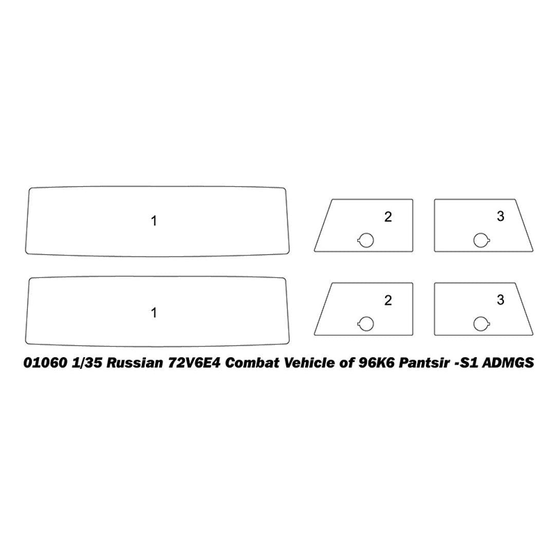Trumpeter 1/35 Russian 72V6E4 Combat Vehicle of 96K6 Pantsir -S1 ADMGS 01060-Trumpeter-ModelCars.com