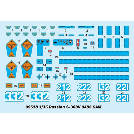 Trumpeter 1/35 Russian S-300V 9A82 SAM 09518-Trumpeter-ModelCars.com