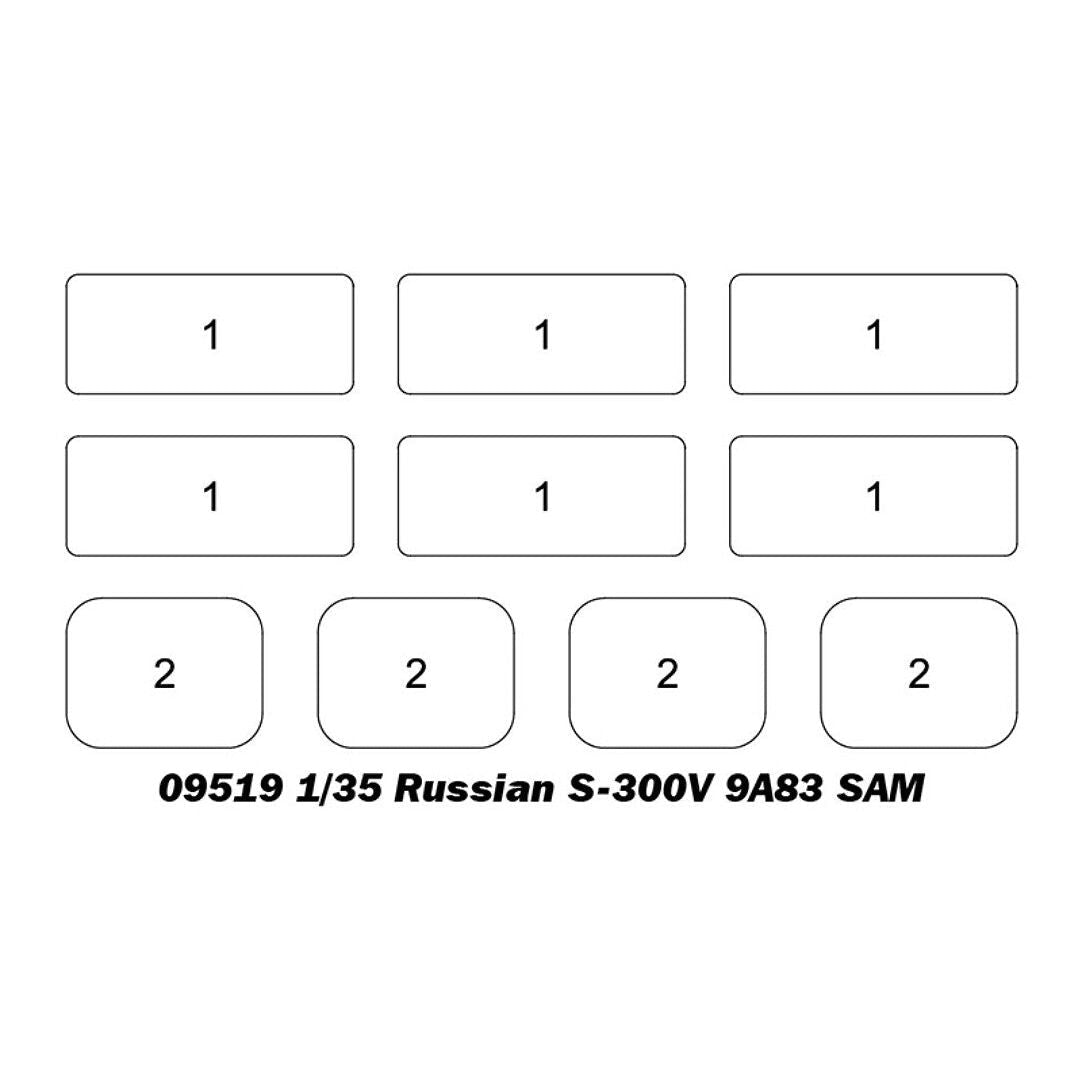 Trumpeter 1/35 Russian S-300V 9A82 SAM 09518-Trumpeter-ModelCars.com