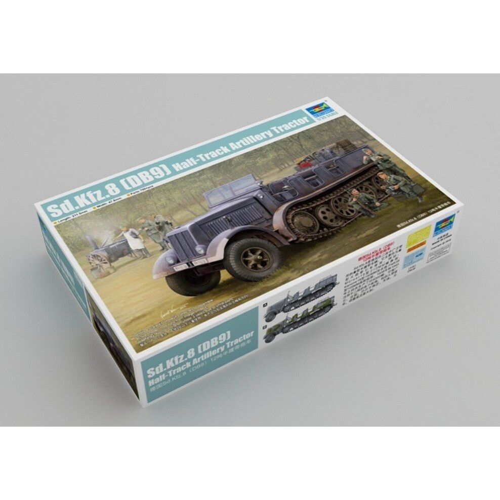 Trumpeter 1/35 Sd.Kfz.8 (DB9)Half-Track Artillery Tractor 09538-Trumpeter-ModelCars.com