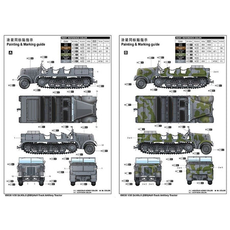 Trumpeter 1/35 Sd.Kfz.8 (DB9)Half - Track Artillery Tractor 09538 - Heartland - ModelCars.com
