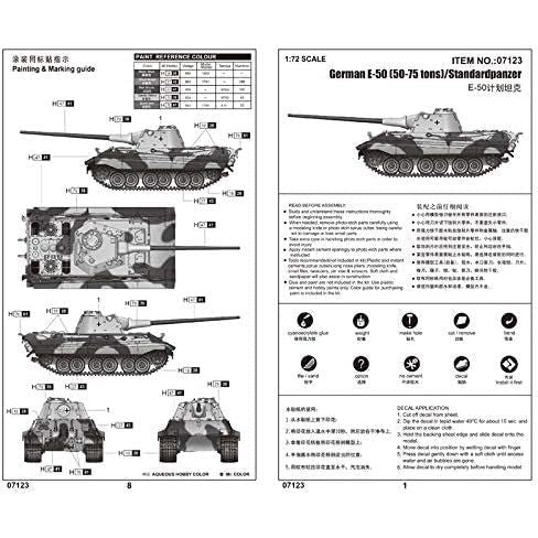 Trumpeter 1/72 German E-50 (50-75 tons)/Standardpanzer 07123-Trumpeter-ModelCars.com