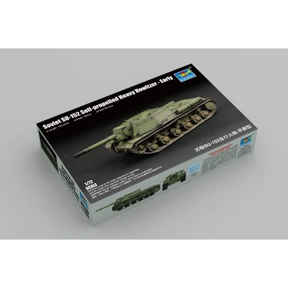Trumpeter 1/72 Soviet SU-152 Self-propelled Heavy Howitzer - Early 07129-Trumpeter-ModelCars.com