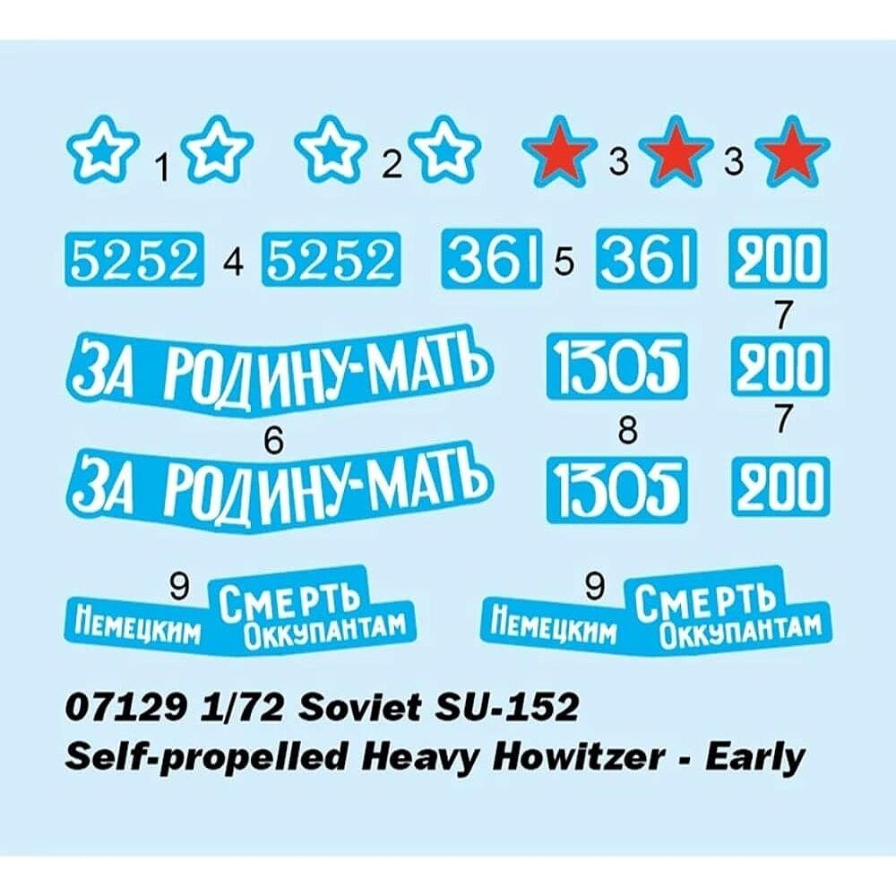 Trumpeter 1/72 Soviet SU - 152 Self - propelled Heavy Howitzer - Early 07129 - Heartland - ModelCars.com