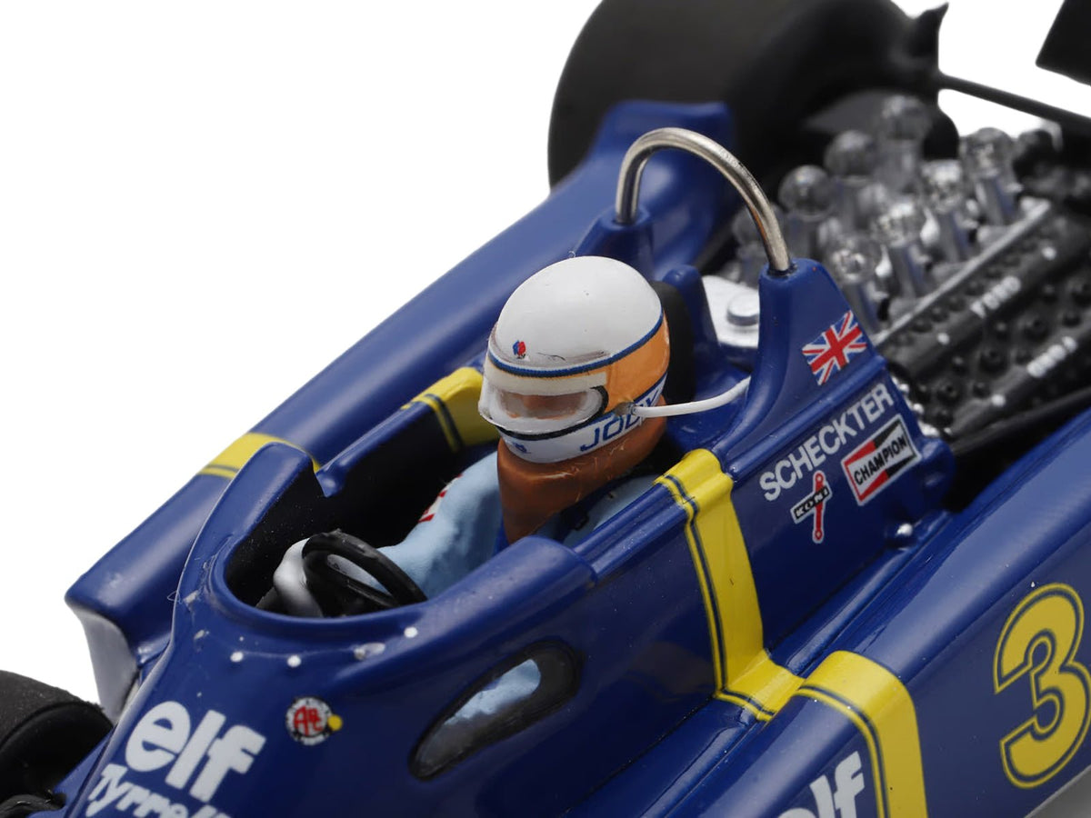 Tyrrell P34 3 Jody Scheckter Winner Formula One F1 "Swedish GP" (1976) with Driver 1/43 Model Car by Spark-Spark-ModelCars.com