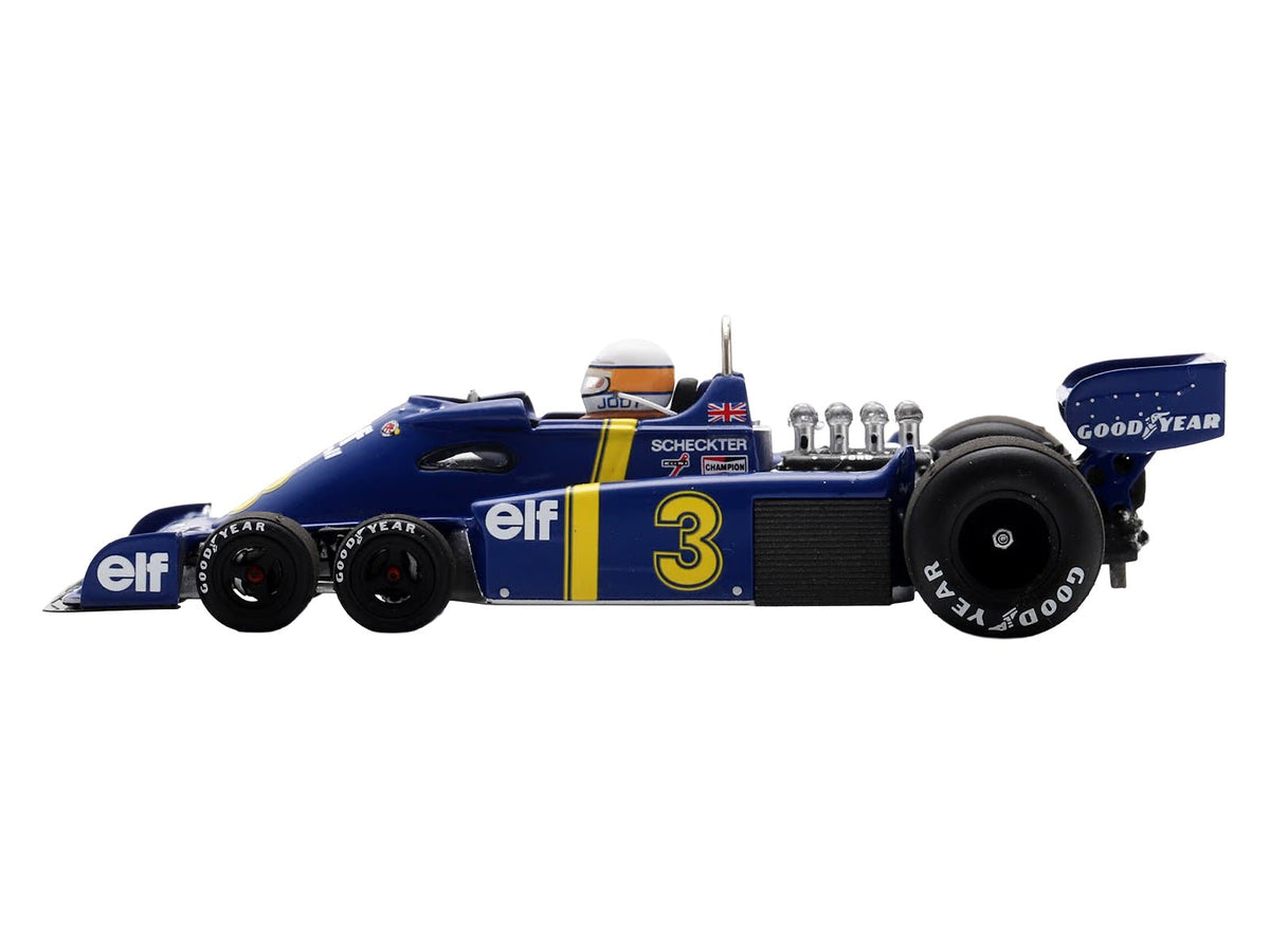 Tyrrell P34 3 Jody Scheckter Winner Formula One F1 "Swedish GP" (1976) with Driver 1/43 Model Car by Spark-Spark-ModelCars.com