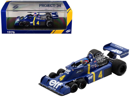 Tyrrell P34 4 Patrick Depailler 2nd Place Formula One F1 "Swedish GP" (1976) with Driver 1/43 Model Car by Spark-Spark-ModelCars.com