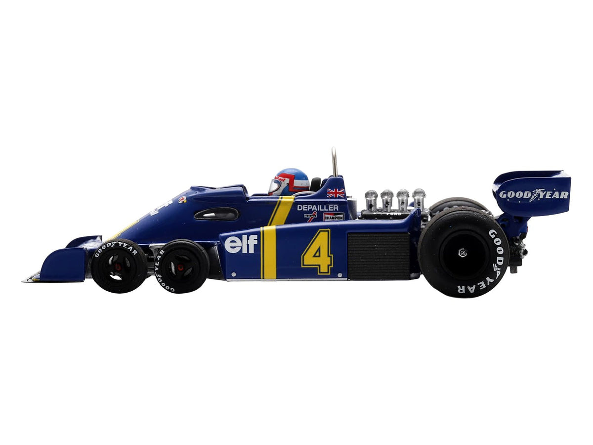 Tyrrell P34 4 Patrick Depailler 2nd Place Formula One F1 "Swedish GP" (1976) with Driver 1/43 Model Car by Spark-Spark-ModelCars.com