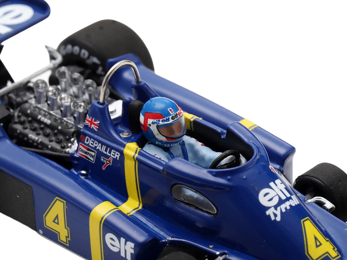 Tyrrell P34 4 Patrick Depailler 2nd Place Formula One F1 "Swedish GP" (1976) with Driver 1/43 Model Car by Spark-Spark-ModelCars.com