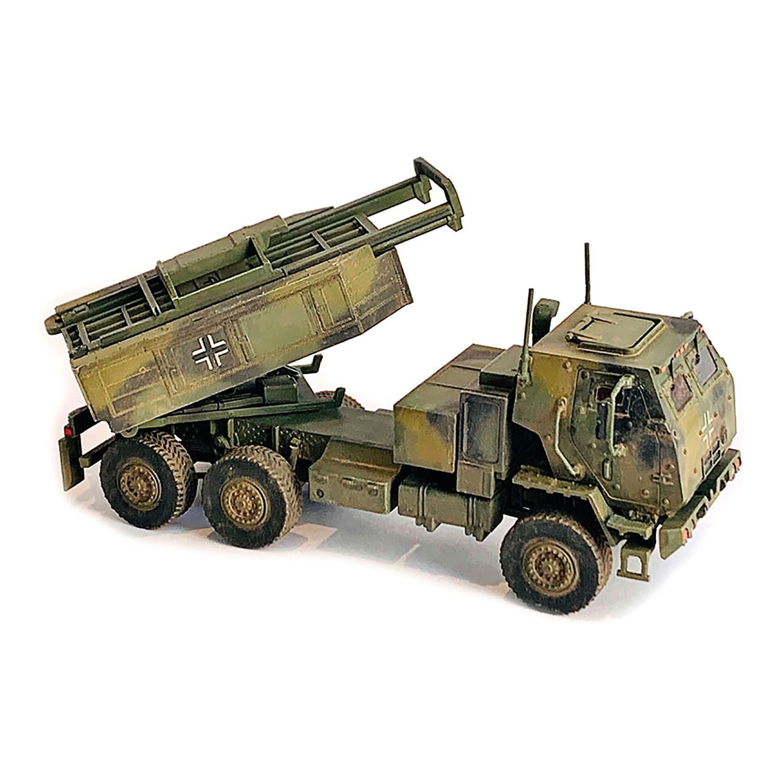 Ukraine M142 High Mobility Artillery Rocket System (HIMARS) Green Camouflage "NEO Dragon Armor" Series 1/72 Plastic Model by Dragon Models - Dragon Models - ModelCars.com