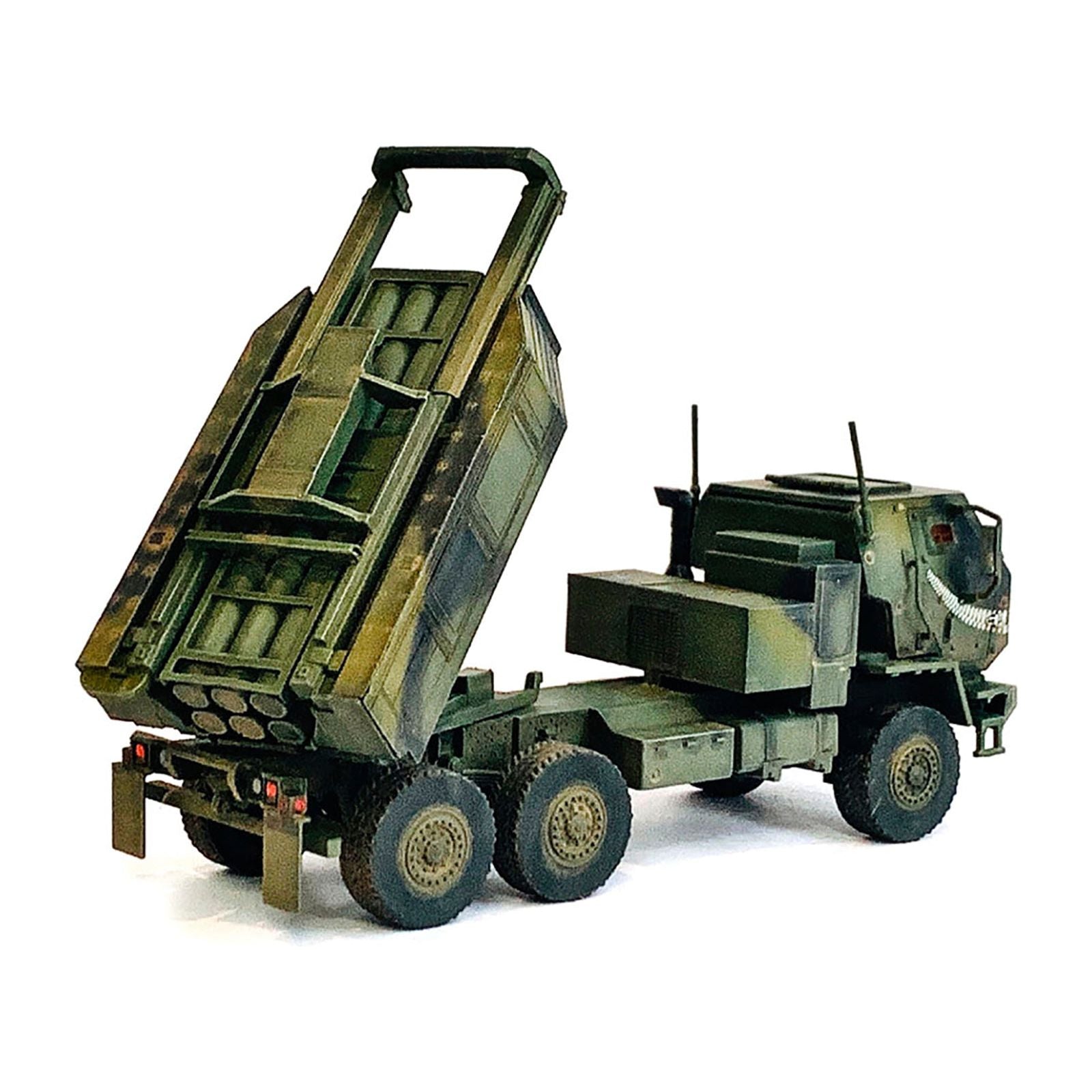 Ukraine M142 High Mobility Artillery Rocket System (HIMARS) Green Camouflage with Cat Face Graphic "NEO Dragon Armor" Series 1/72 Plastic Model by Dragon Models - Dragon Models - ModelCars.com