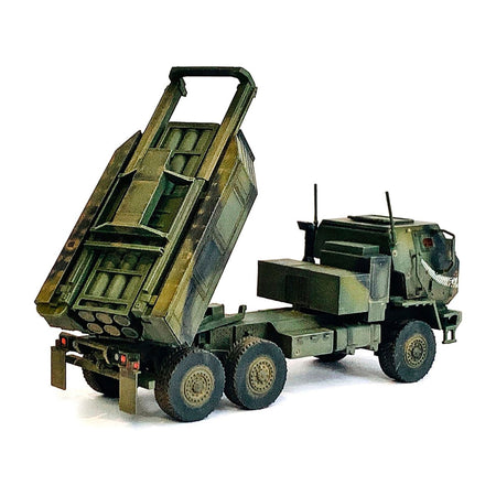 Ukraine M142 High Mobility Artillery Rocket System (HIMARS) Green Camouflage with Cat Face Graphic "NEO Dragon Armor" Series 1/72 Plastic Model by Dragon Models - Dragon Models - ModelCars.com