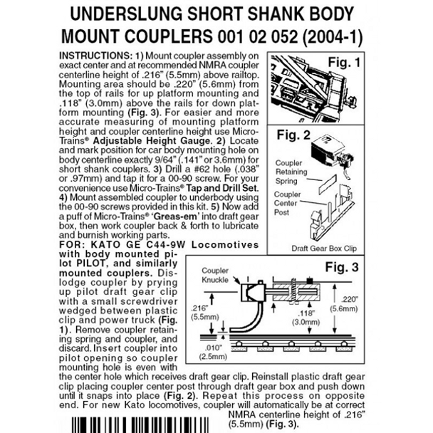 UNDRSLNG S SHNK 2004 - 1 2P - Micro - Trains - ModelCars.com