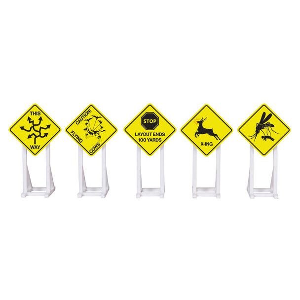 UNIQUE RR SIGNS 5PK 2 - Lionel - ModelCars.com