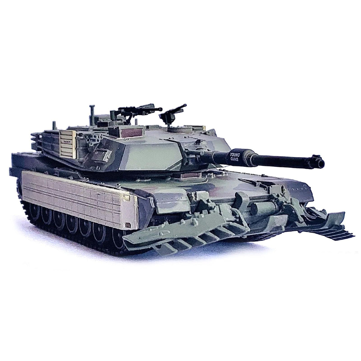 United States M1A1 AIM TUSK (Tank Urban Survival Kit) with Mine Plow (Travel Mode) "United States Marine Corps 8th Tank Battalion II MED Iraq" (2003) Green Camouflage "NEO Dragon Armor" Series 1/72 Plastic Model by Dragon Models - Dragon Models - ModelCars.com