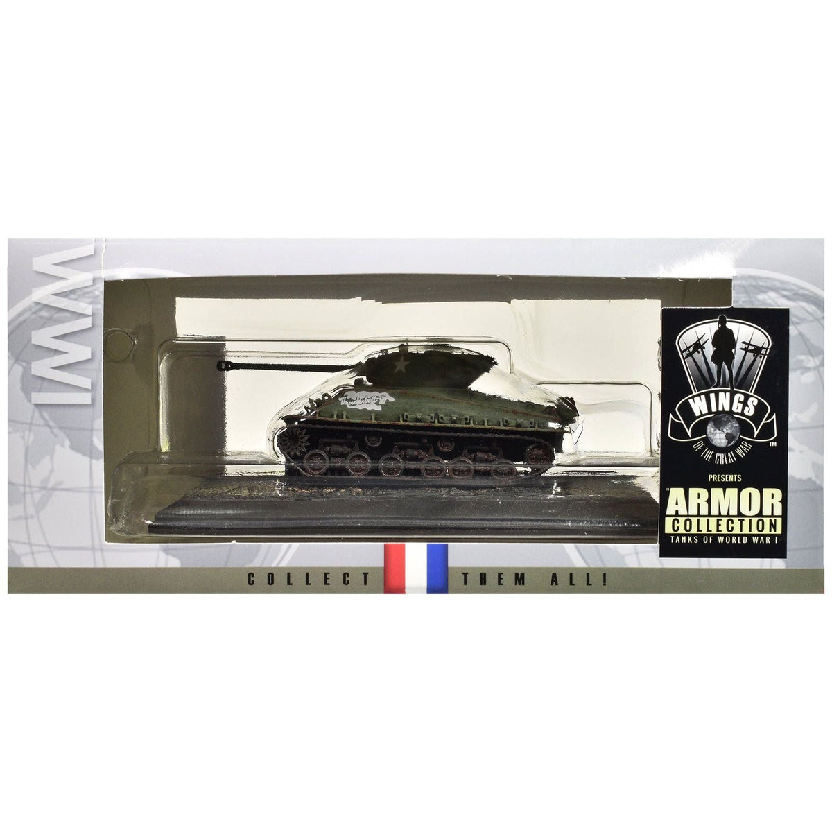 United States M4A3 Sherman Tank "Thunderbolt VII - WWII" United States Army "Armor Collection" Series 1/72 Model by Wings of the Great War-Wings Of The Great War-ModelCars.com