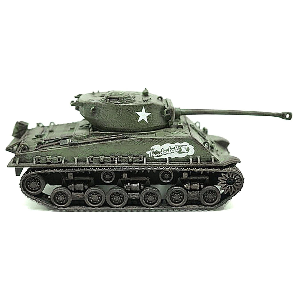 United States M4A3 Sherman Tank "Thunderbolt VII - WWII" United States Army "Armor Collection" Series 1/72 Model by Wings of the Great War-Wings Of The Great War-ModelCars.com