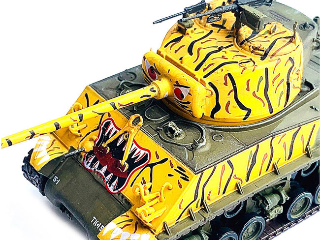 United States M4A3E8 Sherman "Tiger Face" Tank "24th Infantry Div. Korea" (1951) "NEO Dragon Armor" Series 1/72 Plastic Model by Dragon Models-Dragon Models-ModelCars.com