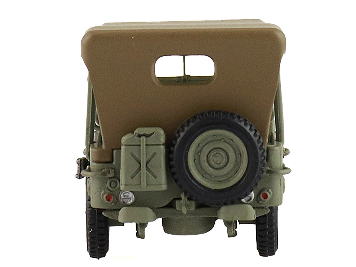 U.S. 1/4 ton Military Vehicle Olive Drab "Gen. Douglas MacArthur Leyte WWII" (1945) United States Army "Ground Power Series" 1/72 Diecast Model by Hobby Master-Hobby Master-ModelCars.com