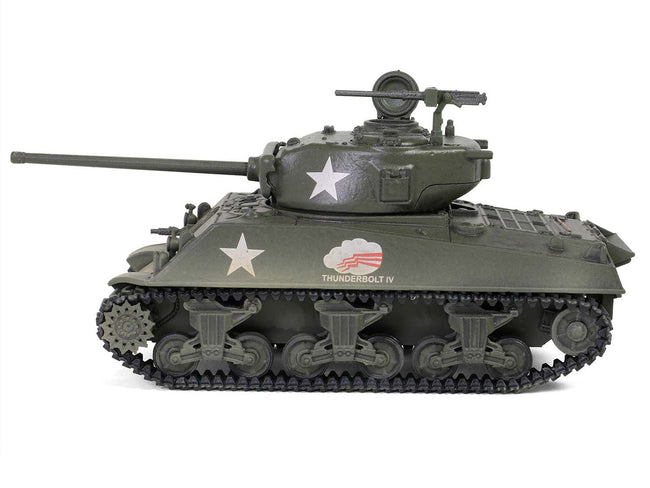U.S. Sherman M4A3(76) Medium Tank "THUNDERBOLT IV 37th Tank Battalion 4th Armored Division Bastogne" (1944) United States Army "Mini AFV" Series 1/64 Diecast Model by Forces of Valor-Forces Of Valor-ModelCars.com