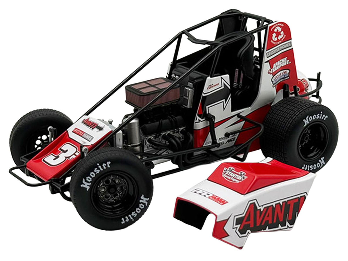 USAC Sprint Car #3P Kyle Cummins "Avanti" Champion "USAC Sprint Car National Championship" (2025) 1/18 Diecast Model Car by ACME-Acme-ModelCars.com