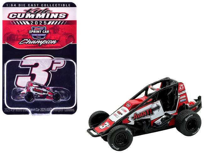 USAC Sprint Car #3P Kyle Cummins "Avanti" Champion "USAC Sprint Car National Championship" (2025) 1/64 Diecast Model Car by ACME-Acme-ModelCars.com