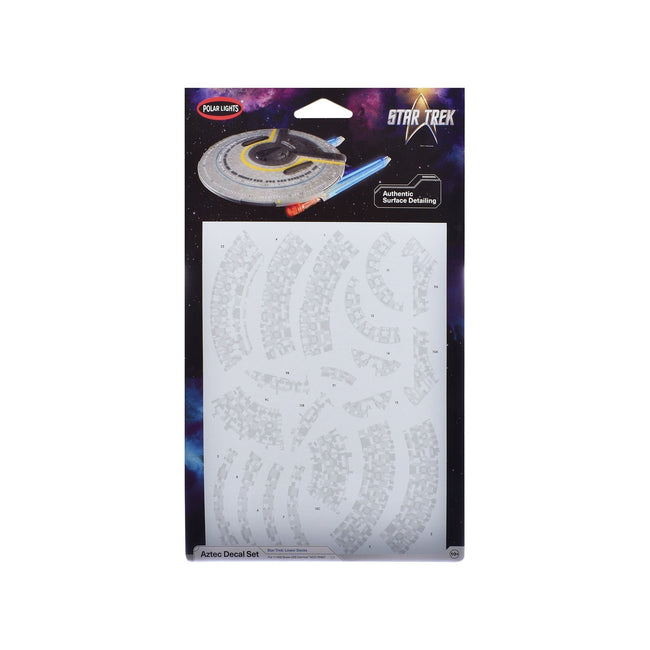 USS Cerritos NCC - 75567 Aztec Decal Set "Star Trek: Lower Decks" (2020 - 2024) TV Series 1/1400 Scale by Polar Lights - Polar Lights - ModelCars.com