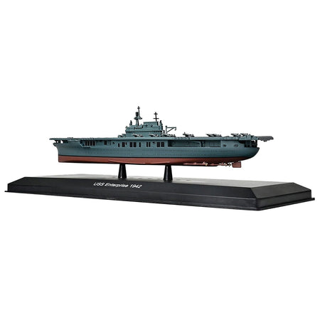 USS Enterprise (CV-6) Aircraft Carrier (1942) 1/1100 Diecast Model by Diecast of Defense-Diecast of Defence Collectibles-ModelCars.com