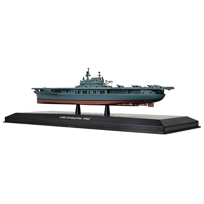 USS Enterprise (CV-6) Aircraft Carrier (1942) 1/1100 Diecast Model by Diecast of Defense-Diecast of Defence Collectibles-ModelCars.com
