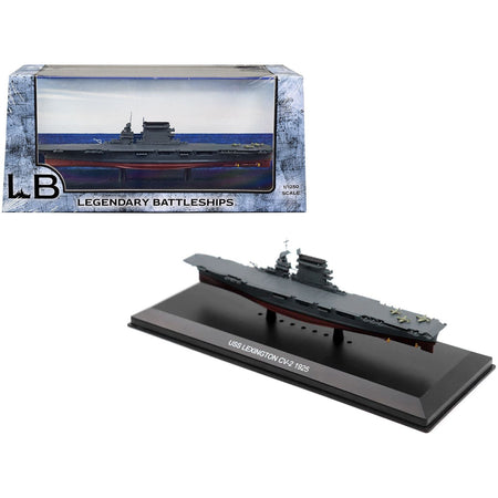 USS Lexington CV-2 Aircraft Carrier (1925) 1/1250 Diecast Model by Legendary Battleships-Legendary Battleships-ModelCars.com