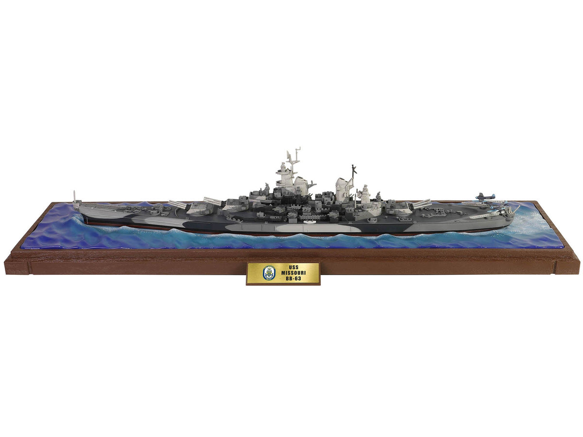 USS Missouri (BB-63) Iowa-class Battleship "Battle of Okinawa" (1945) United States Navy (Waterline Edition) "Battleship" Series 1/700 Diecast Model by Forces of Valor-Forces Of Valor-ModelCars.com