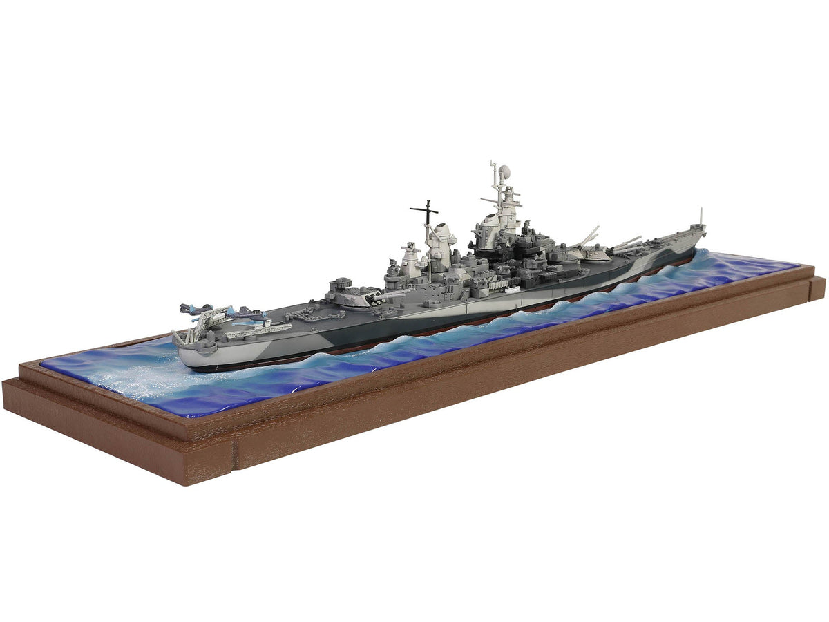 USS Missouri (BB-63) Iowa-class Battleship "Battle of Okinawa" (1945) United States Navy (Waterline Edition) "Battleship" Series 1/700 Diecast Model by Forces of Valor-Forces Of Valor-ModelCars.com