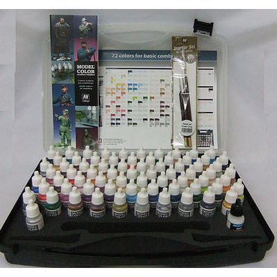 Vallejo 72 COMBINATIONS+BRUSHES-Vallejo-ModelCars.com