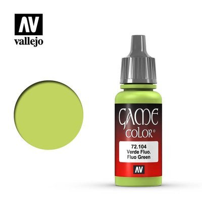 Vallejo FLUORESCENT GREEN GAME-Vallejo-ModelCars.com