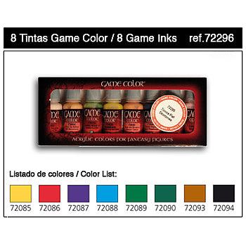 Vallejo GAMES INK SET (8)-Vallejo-ModelCars.com