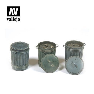 Vallejo GARBAGE BINS #1-Vallejo-ModelCars.com