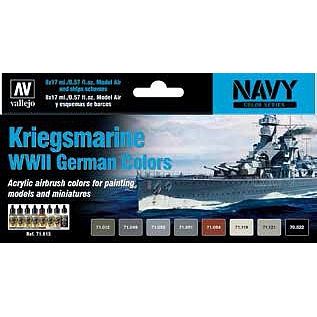 Vallejo KRIEGSMARINE WWII SET (8)-Vallejo-ModelCars.com