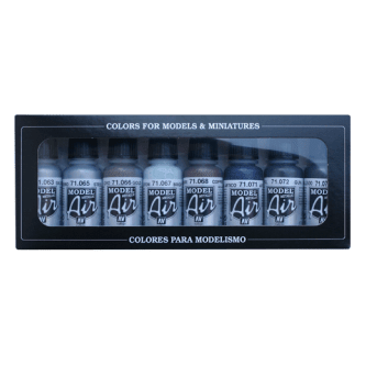 Vallejo METALLIC COLORS SET (8)-Vallejo-ModelCars.com
