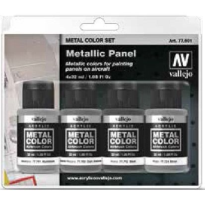 Vallejo METALLIC PANEL SET (4)-Vallejo-ModelCars.com