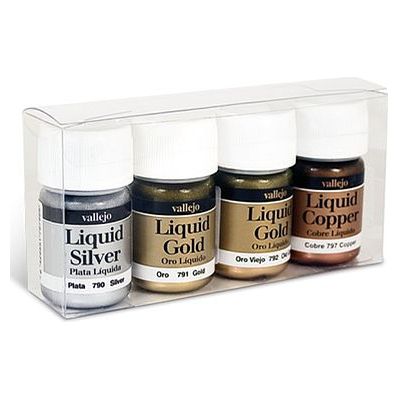 Vallejo METALLIC SET (4)-Vallejo-ModelCars.com
