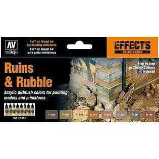 Vallejo RUINS & RUBBLE SET (8)-Vallejo-ModelCars.com
