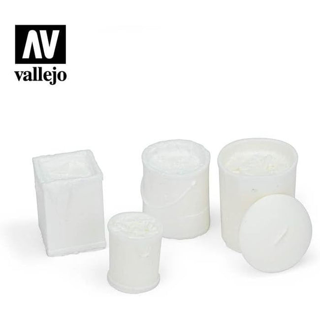 Vallejo Scenics - Assorted Garbage Bins (no. 2) - Vallejo - ModelCars.com