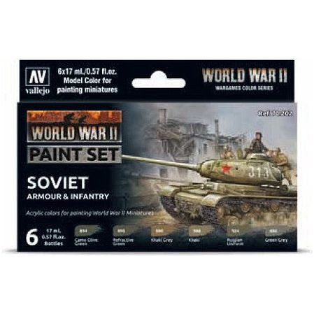 Vallejo SOVIET ARMOUR& INFANTRY(6-Vallejo-ModelCars.com